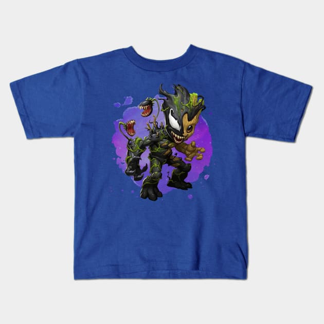 Symbiote Kids T-Shirt by CinemaArt